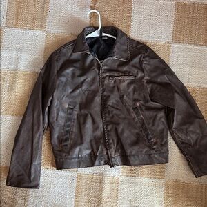 NWOT, H&M Never Worn Women’s Faux Leather Bomber Jacket